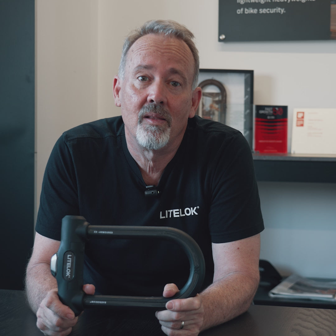 LITELOK X3 - Ultimate Armoured D-Lock For Bikes & eBikes