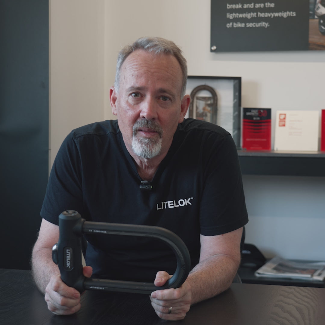LITELOK X3 - Ultimate Armoured D-Lock For Motorcycles & Scooters